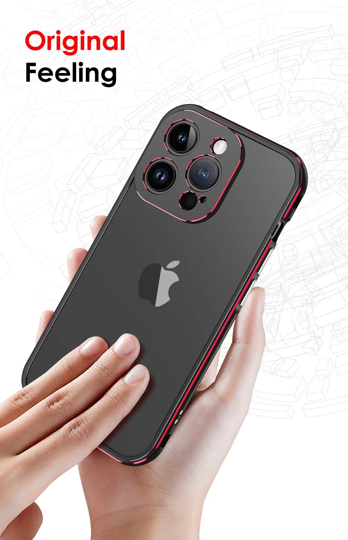 Premium iPhone Case — Slim Aluminum Metal Bumper Frame with Camera Protector, Shockproof Heavy-Duty Anti-Scratch Protective Design