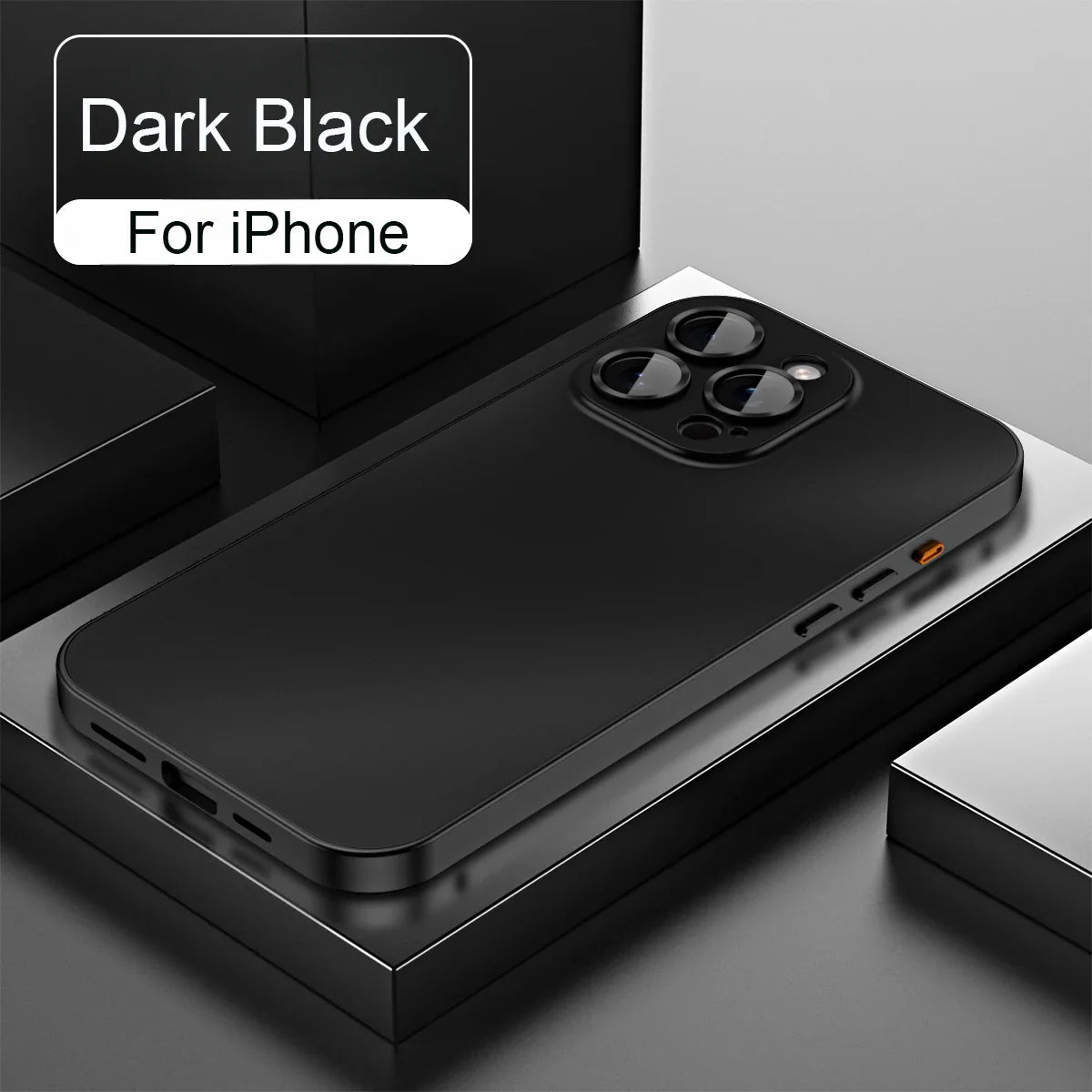 Premium iPhone Case Magnetic Aluminum Alloy Frame — Frosted PC Back Cover, Slim Shockproof Protective Shell, Lightweight Scratch-Resistant Metal Design