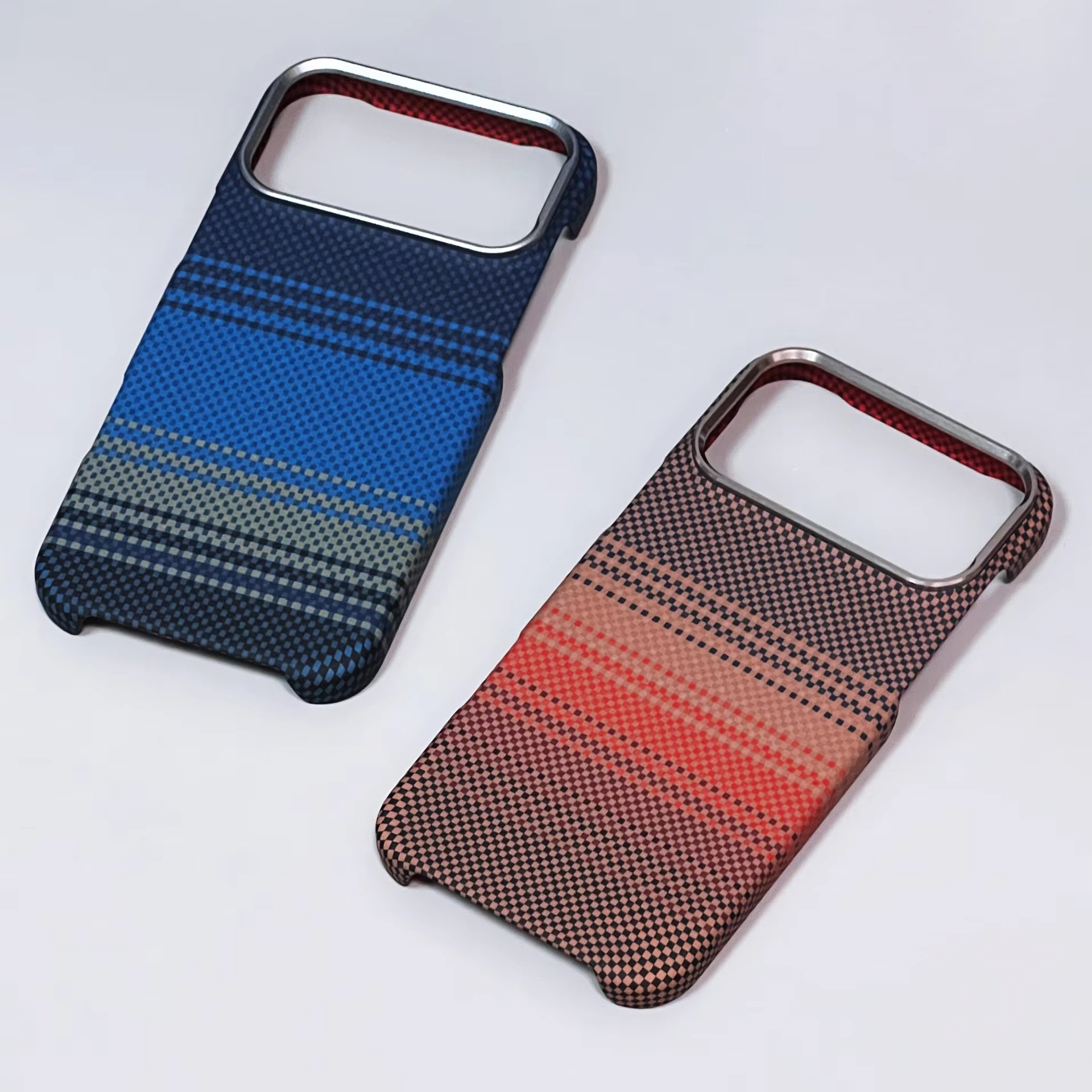 Premium iPhone Case — Carbon Fiber Texture Magnetic Cover with MagSafe Charging Support, Shock-Absorbing PC+TPU Hybrid Half-Wrapped Design