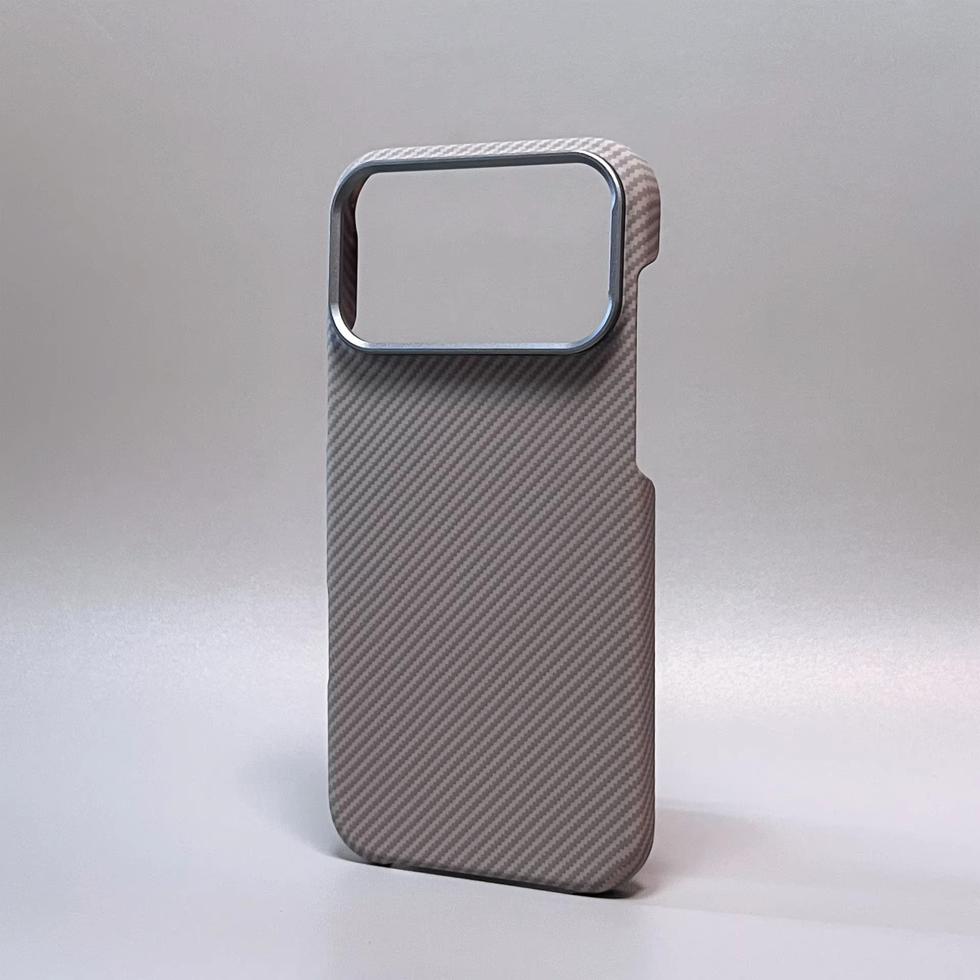 Premium iPhone Case — Carbon Fiber Texture Magnetic Cover with MagSafe Charging Support, Shock-Absorbing PC+TPU Hybrid Half-Wrapped Design