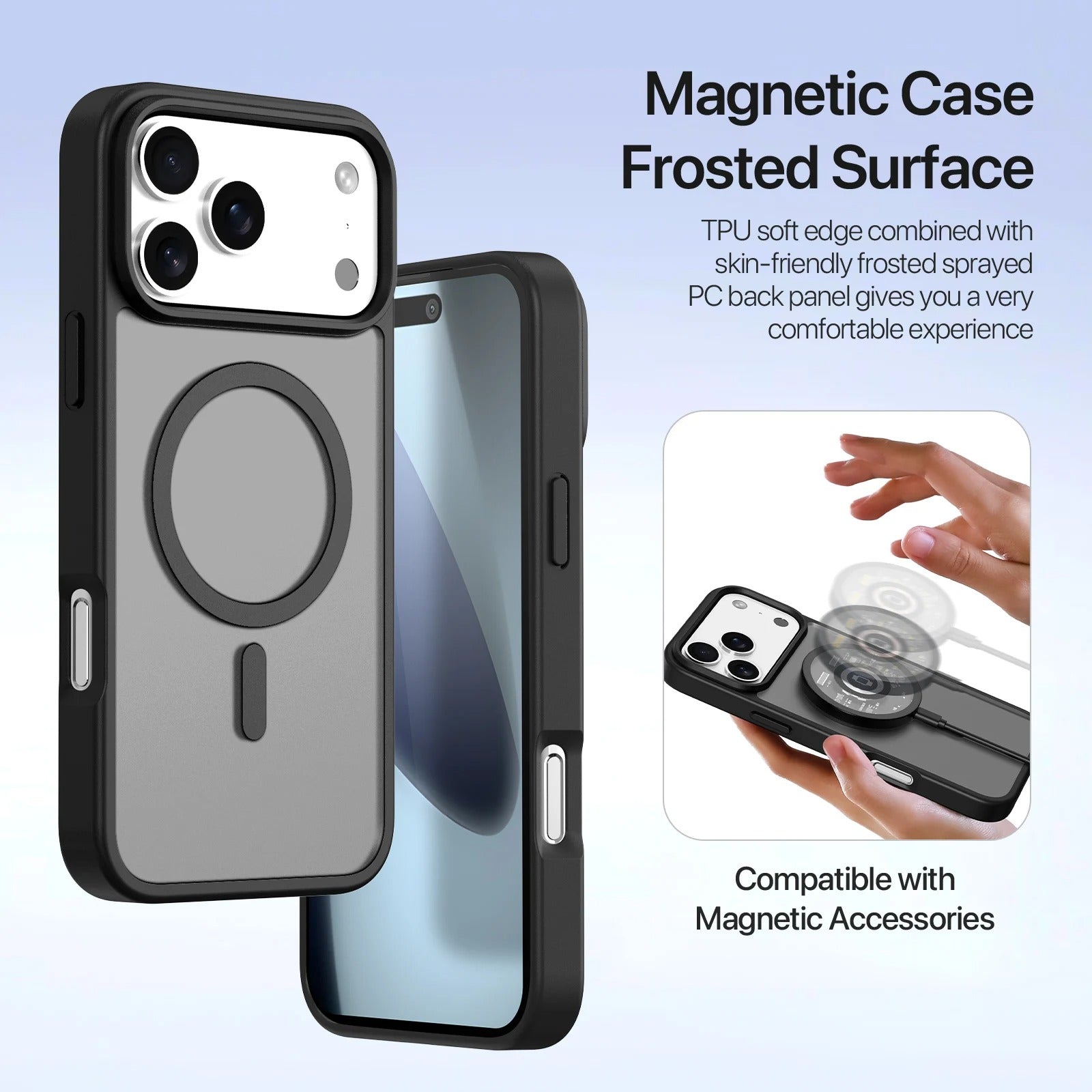 Premium iPhone Case — Cow Leather Detachable Magnetic Wallet Cover with Card Slots, Shockproof Drop Protection, Wireless-Charging Support & Lanyard Option