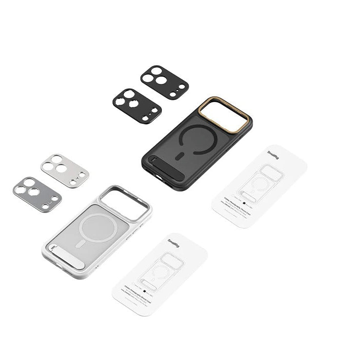 Premium iPhone Case — Lightweight Photography Cover with 67mm Magnetic Filter Support, T-Mount & 17mm Lens Backplates, MagSafe Compatibility, Kickstand & MIL-Grade Protection