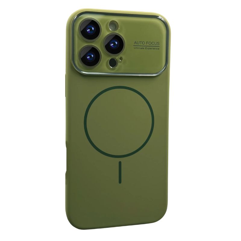 Premium iPhone Case — Liquid Silicone MagSafe Cover with Acrylic Lens Protection, Shockproof Soft-Touch Design & Half-Wrapped Finish