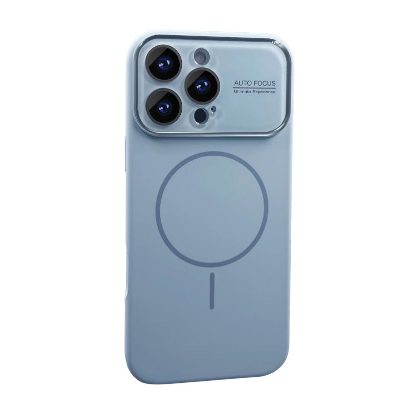 Premium iPhone Case — Liquid Silicone MagSafe Cover with Acrylic Lens Protection, Shockproof Soft-Touch Design & Half-Wrapped Finish