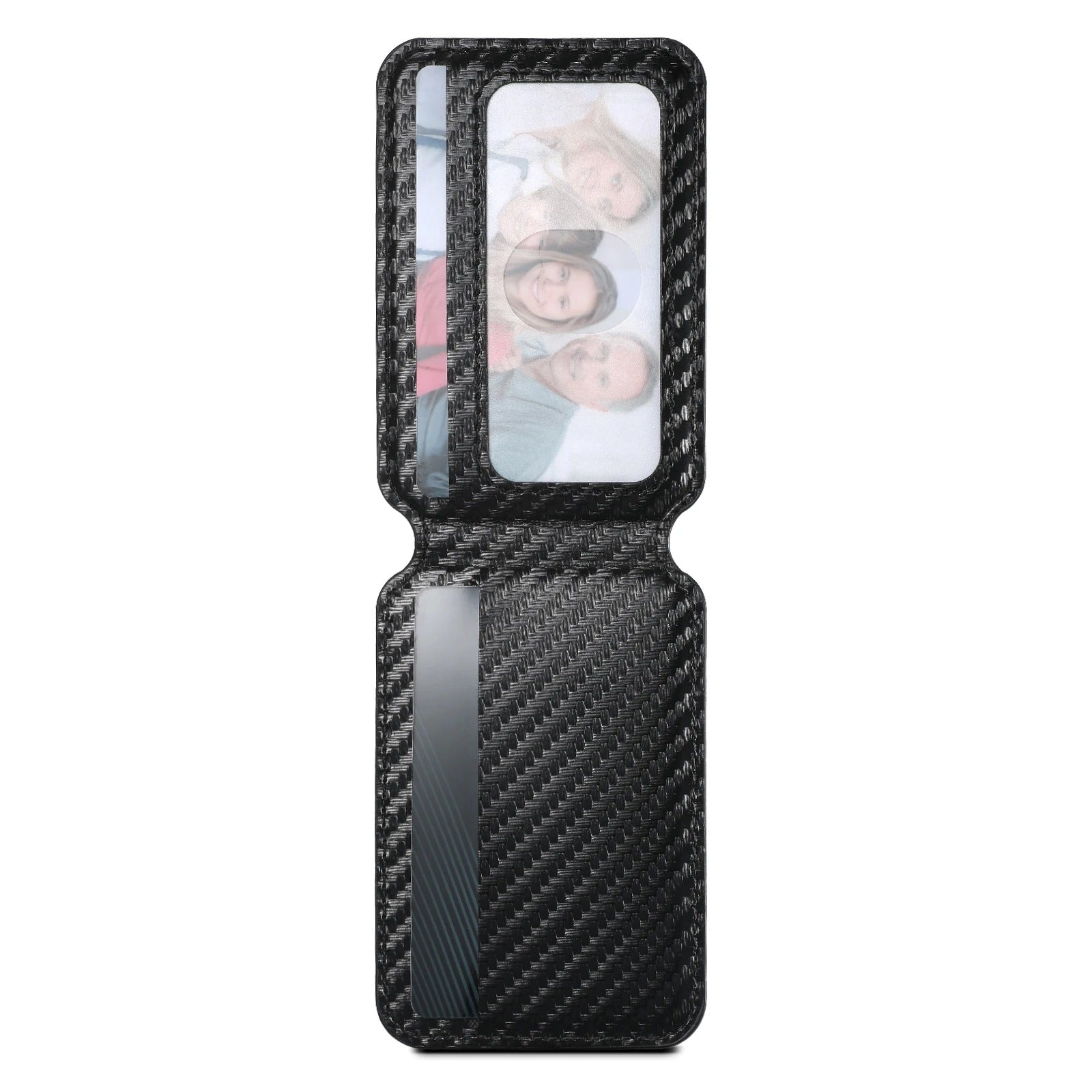 Premium iPhone Case — Magnetic PU Leather Wallet with Card Slot, Wireless Charging Compatible, Anti-Fingerprint Storage Compartment, Plain Design
