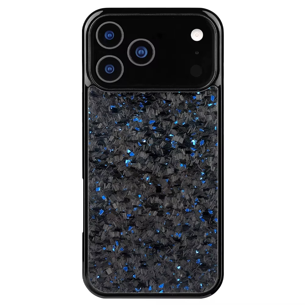Premium iPhone Case — Real Forged Carbon Fiber MagSafe Cover with Shockproof Full-Coverage TPU Hybrid Design & Non-Slip Textured Finish