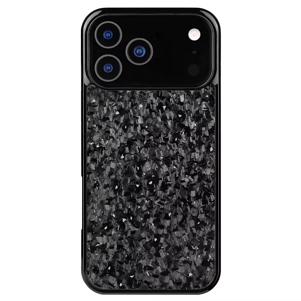 Premium iPhone Case — Real Forged Carbon Fiber MagSafe Cover with Shockproof Full-Coverage TPU Hybrid Design & Non-Slip Textured Finish