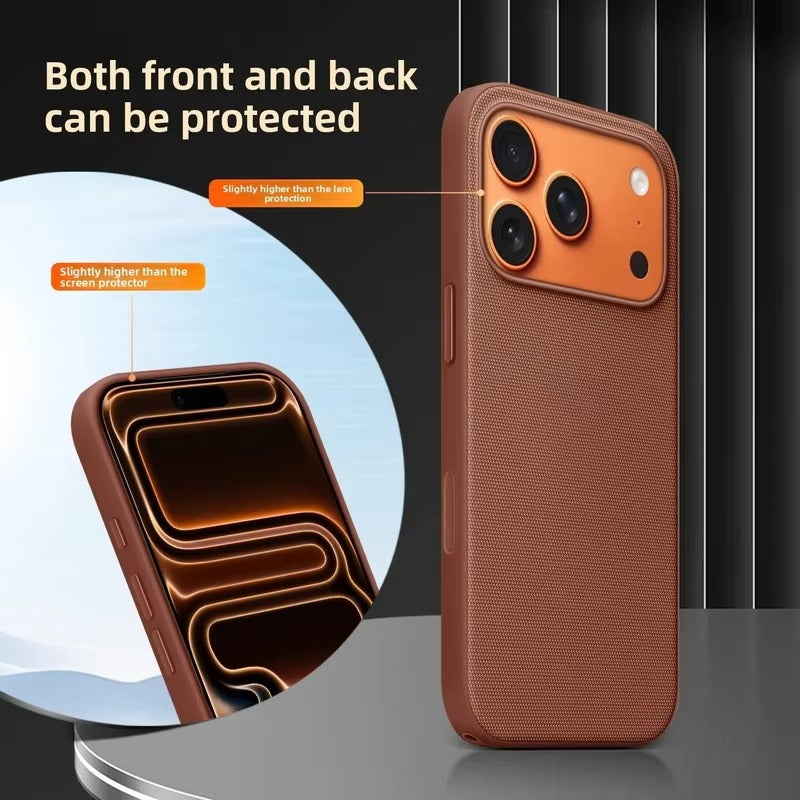 Premium iPhone Case — Woven MagSafe Strong Magnetic Cover with Wireless Charging, Anti-Fingerprint Non-Slip Waterproof Fabric Design
