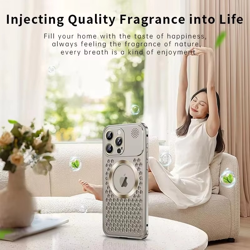 Premium iPhone Case — Heat Dissipation Magnetic Aluminum Cover with MagSafe Compatibility, Dual-Layer Shockproof Design and Slim Scratch-Resistant Protective Finish