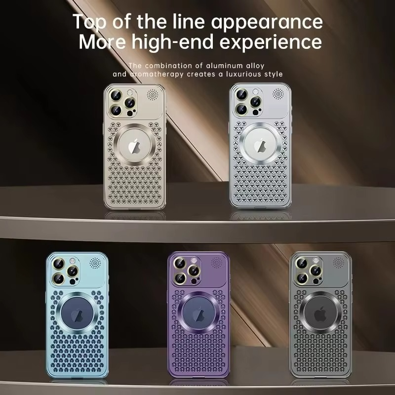 Premium iPhone Case — Heat Dissipation Magnetic Aluminum Cover with MagSafe Compatibility, Dual-Layer Shockproof Design and Slim Scratch-Resistant Protective Finish