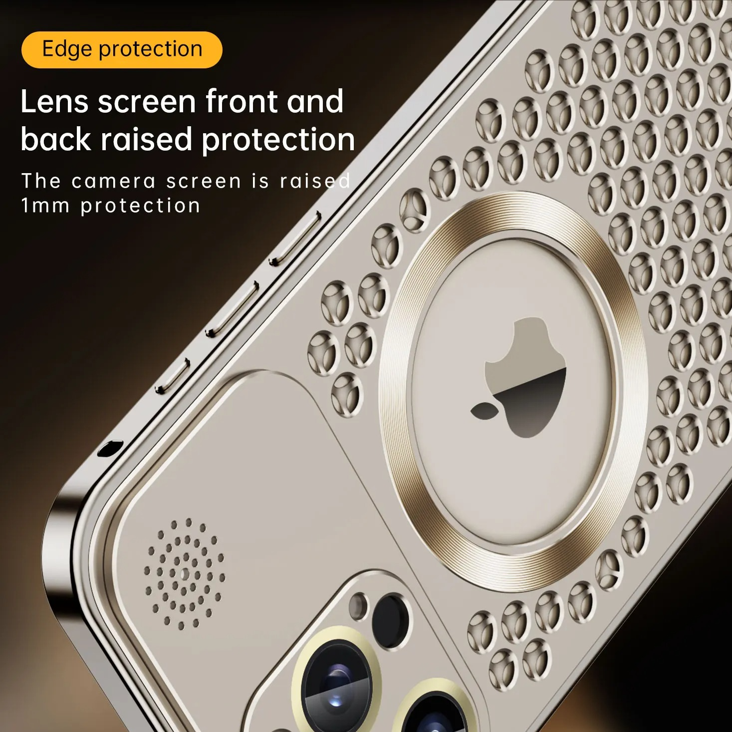 Premium iPhone Case — Heat Dissipation Magnetic Aluminum Cover with MagSafe Compatibility, Dual-Layer Shockproof Design and Slim Scratch-Resistant Protective Finish