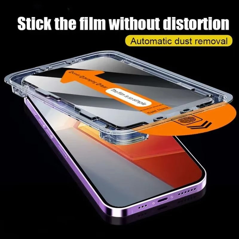 Refined iPhone Privacy Screen Protector – Anti-Spy Tempered Glass with Full Display Coverage, Scratch-Resistant & Shatter-Protective Front Screen Shield
