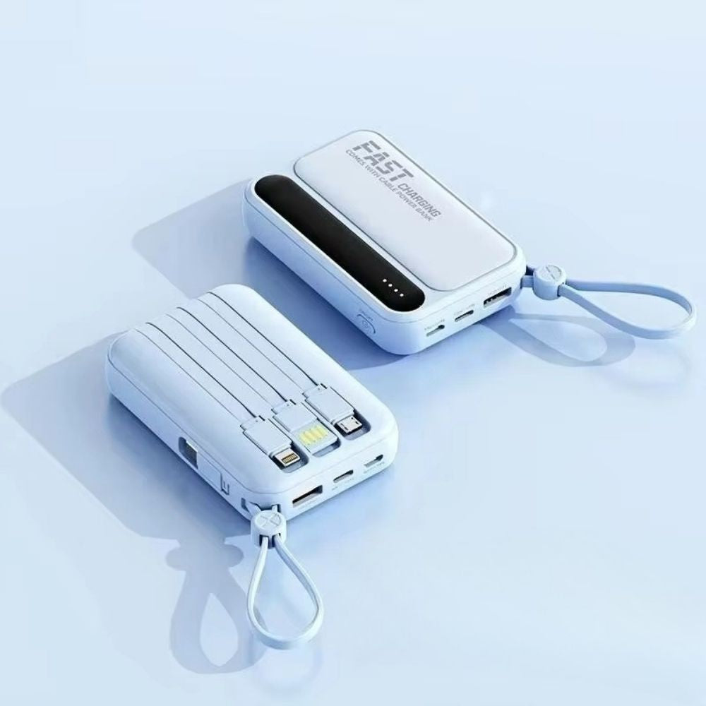 Rugged High-Capacity Portable Power Bank, 120W Fast-Charge Battery with Built-In Cables and Digital LED Display for Multi-Device Charging Research portable power banks 120W Spend a few minutes for better results