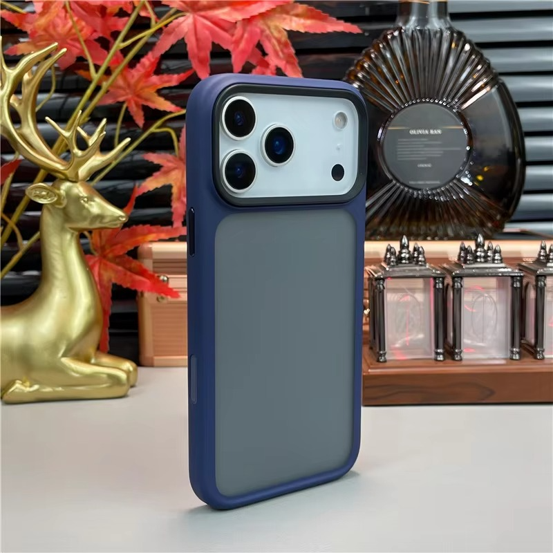 Rugged iPhone Case — Magnetic Shockproof Matte Hybrid Armor Cover with Camera Protection, Active Touch Buttons and Anti-Fingerprint Hard Shell