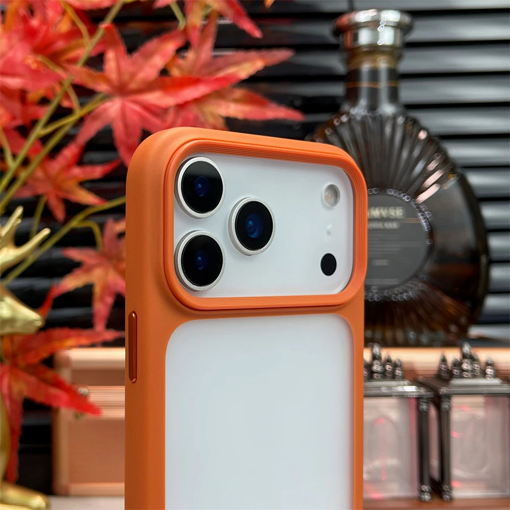 Rugged iPhone Case — Magnetic Shockproof Matte Hybrid Armor Cover with Camera Protection, Active Touch Buttons and Anti-Fingerprint Hard Shell