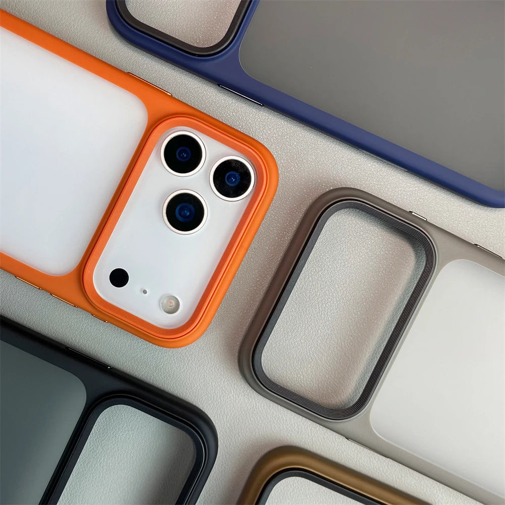 Rugged iPhone Case — Magnetic Shockproof Matte Hybrid Armor Cover with Camera Protection, Active Touch Buttons and Anti-Fingerprint Hard Shell