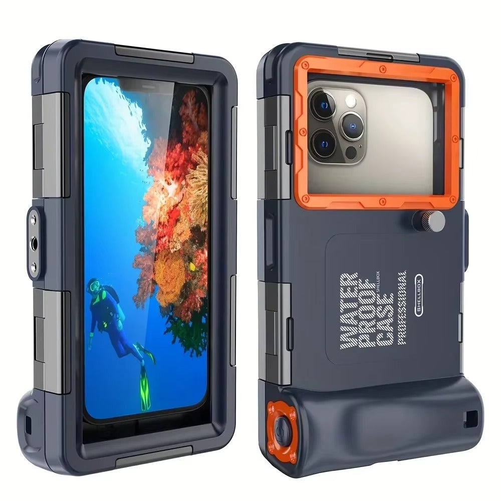 Rugged iPhone Case — Waterproof Full Housing with 15m Diving & 50ft Swimming Protection, Holster and Lanyard for Heavy-Duty Use
