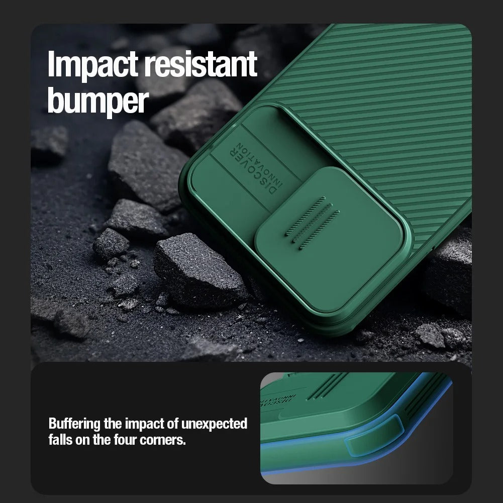 Rugged iPhone Case — CamShield Pro Magnetic Cover with Sliding Camera Protection, Tough TPU+PC Shell and Durable Shockproof Design