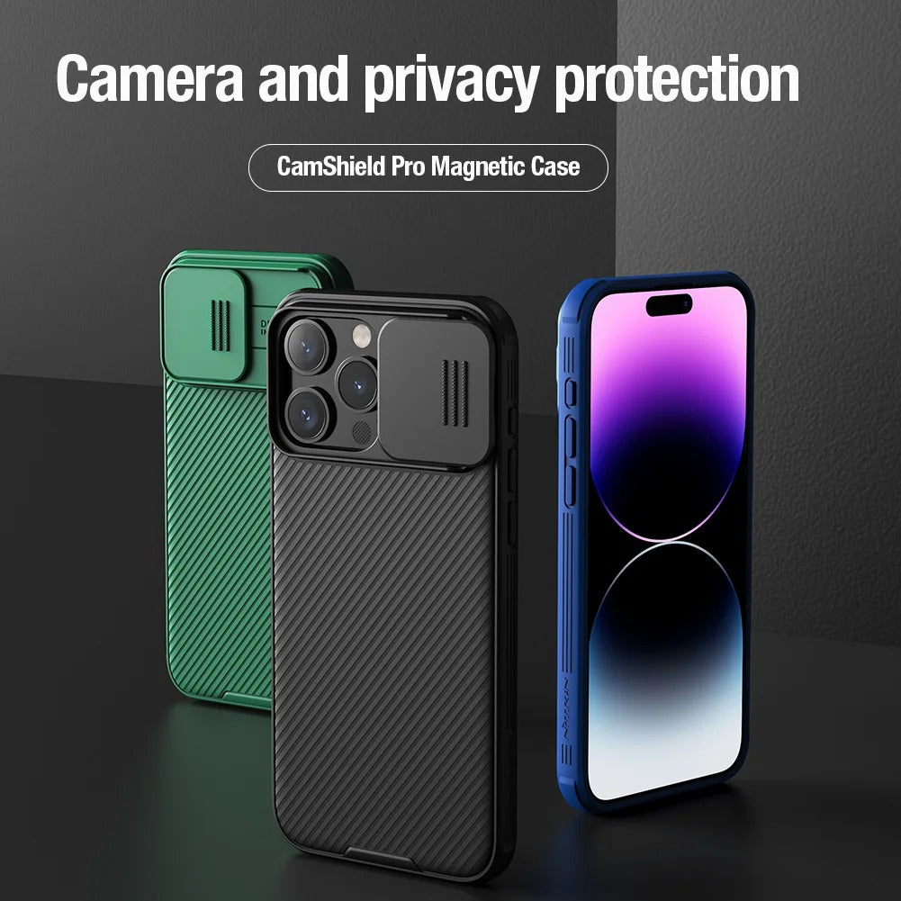 Rugged iPhone Case — CamShield Pro Magnetic Cover with Sliding Camera Protection, Tough TPU+PC Shell and Durable Shockproof Design