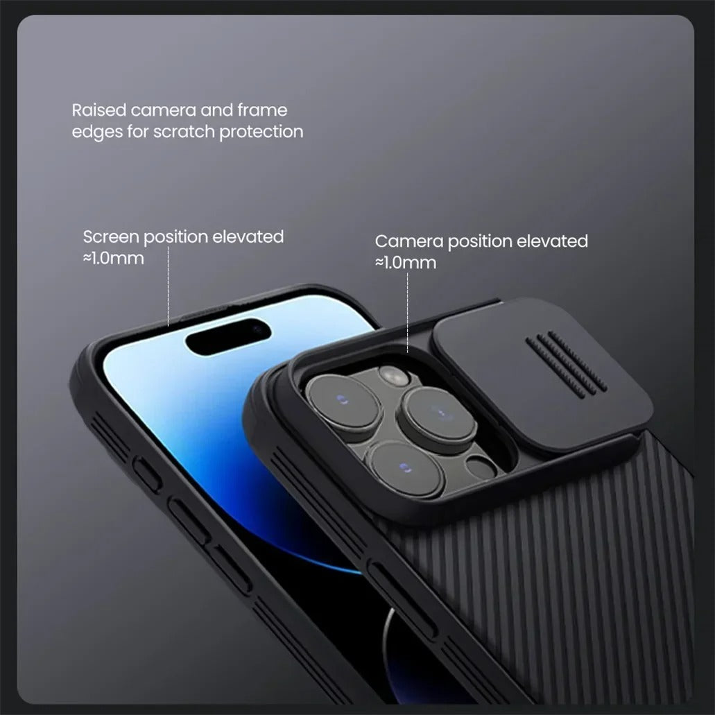 Rugged iPhone Case — CamShield Pro Magnetic Cover with Sliding Camera Protection, Tough TPU+PC Shell and Durable Shockproof Design