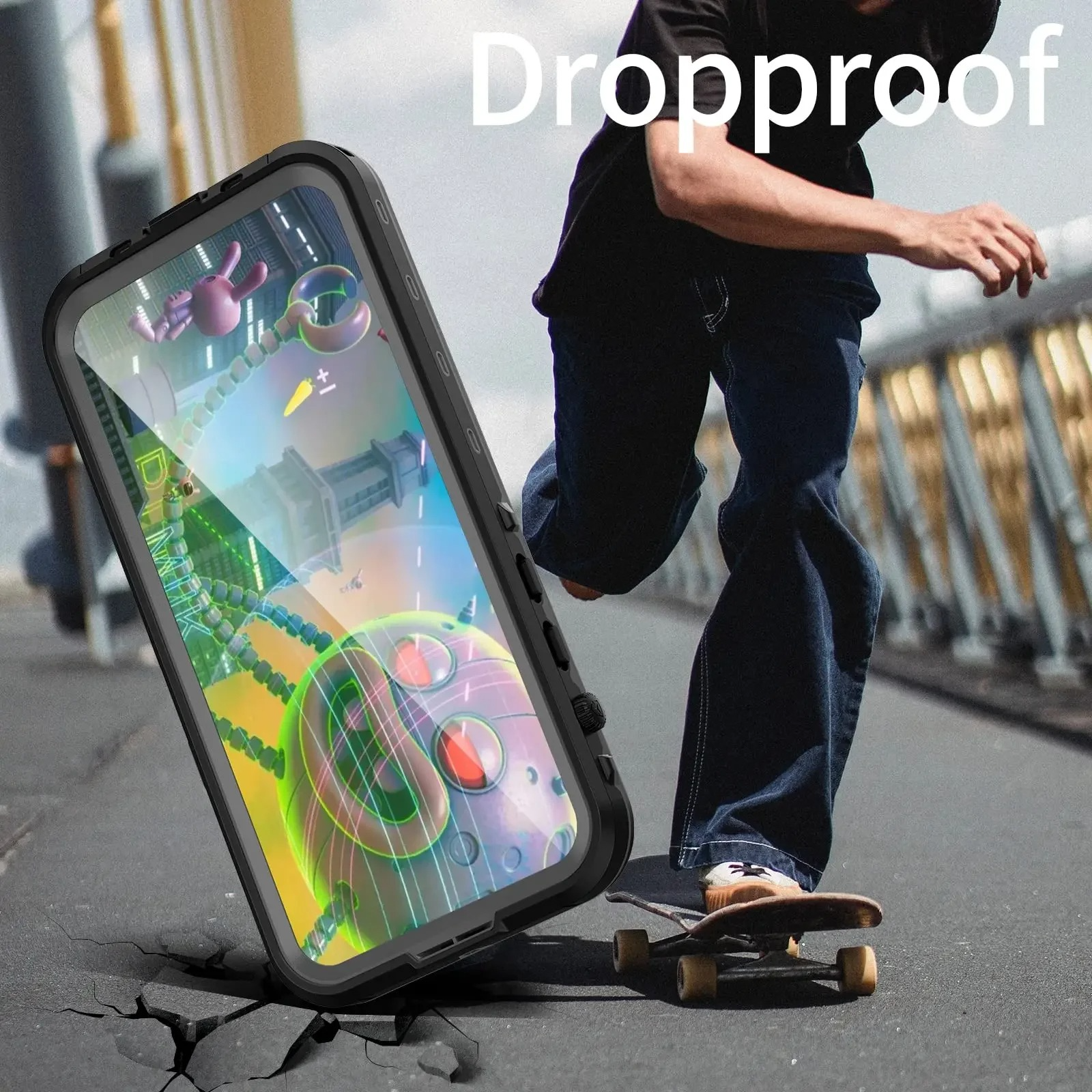 Rugged iPhone Case IP68 Waterproof MagSafe Cover — Full Body Protective Design for Diving and Swimming, Magnetic Shockproof Anti-Fingerprint Scratch-Resistant Finish