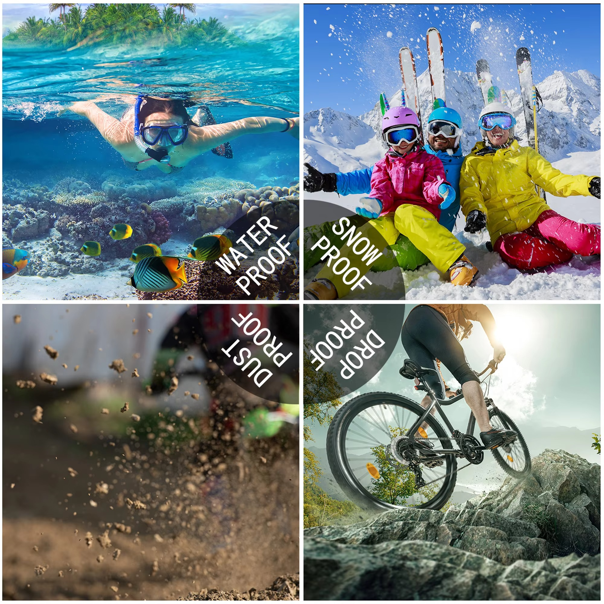 Rugged iPhone Case IP68 Waterproof MagSafe Cover — Full Body Protective Design for Diving and Swimming, Magnetic Shockproof Anti-Fingerprint Scratch-Resistant Finish