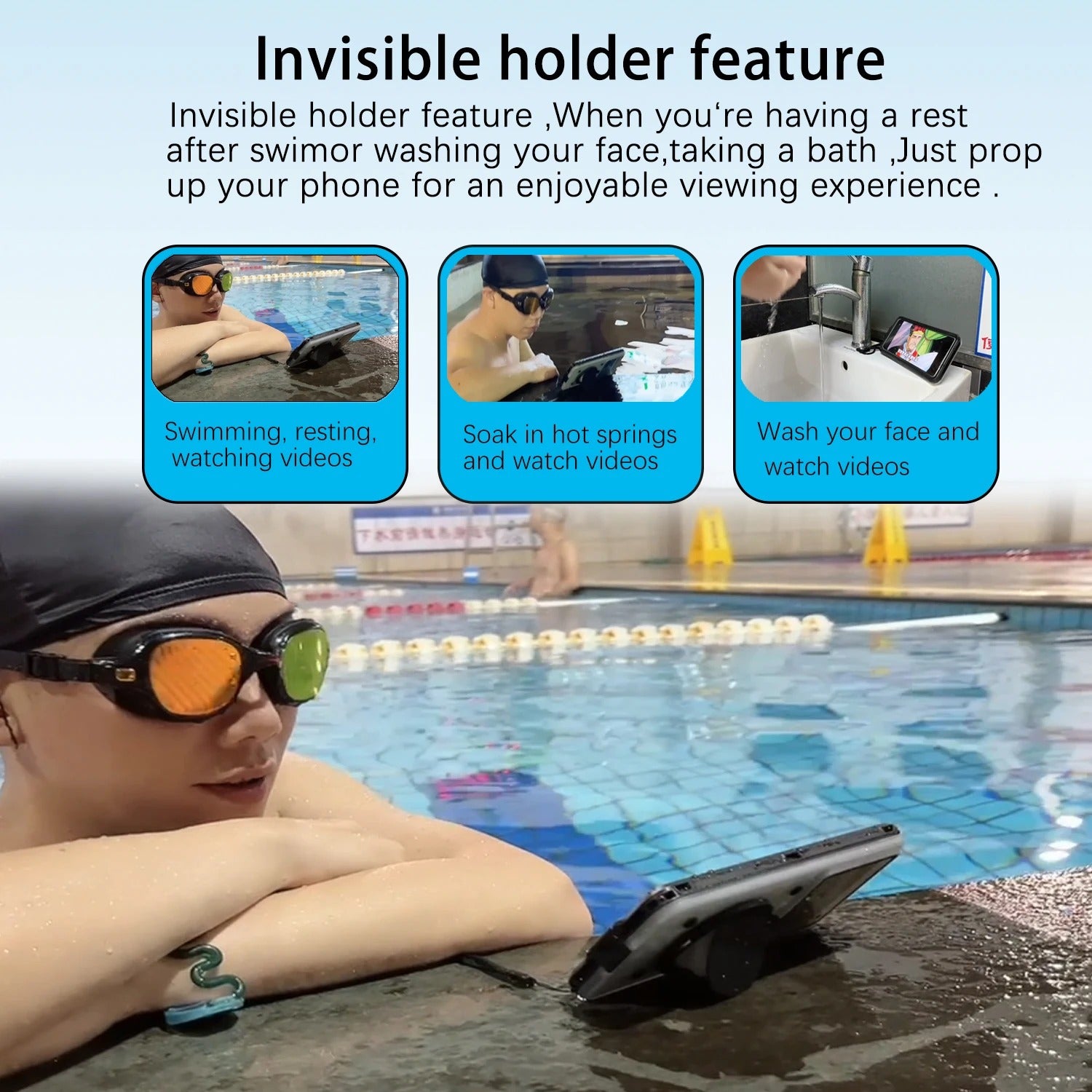Rugged iPhone Case — IP68 Universal Waterproof Diving Pouch with 15m Protection, Airbag Vacuum Seal, Self-Check Waterproof System and TPU + Nylon Full-Screen Touch Design