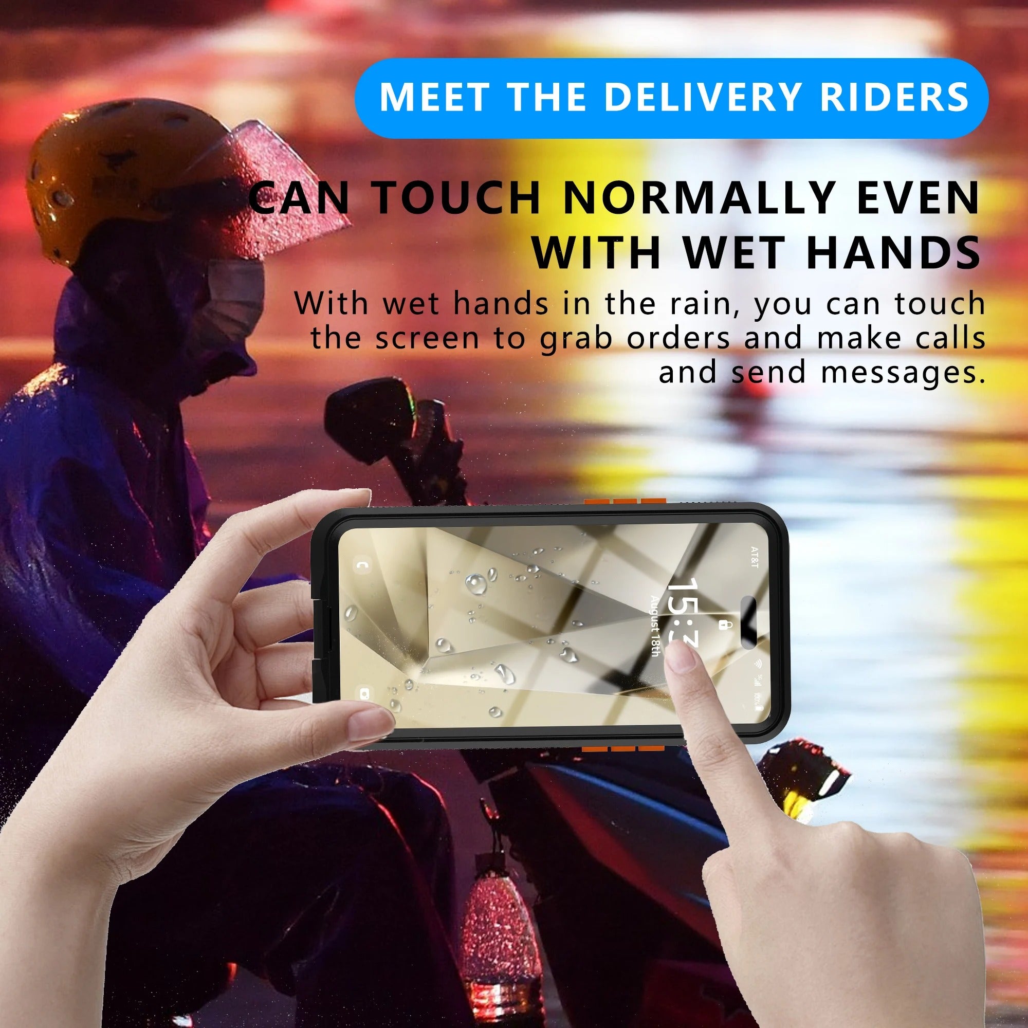Rugged iPhone Case — IP68 Waterproof Full Protection Cover for Underwater Photography with Dropproof Dustproof Outdoor Design