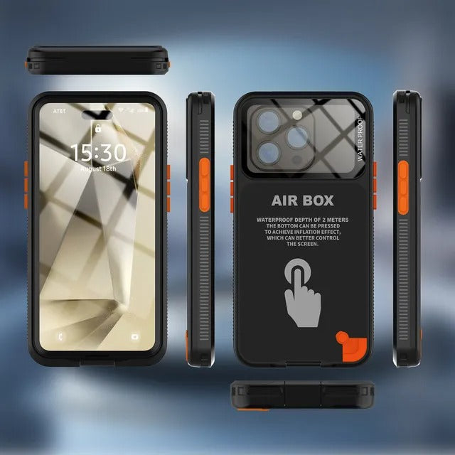 Rugged iPhone Case — IP68 Waterproof Full Protection Cover for Underwater Photography with Dropproof Dustproof Outdoor Design