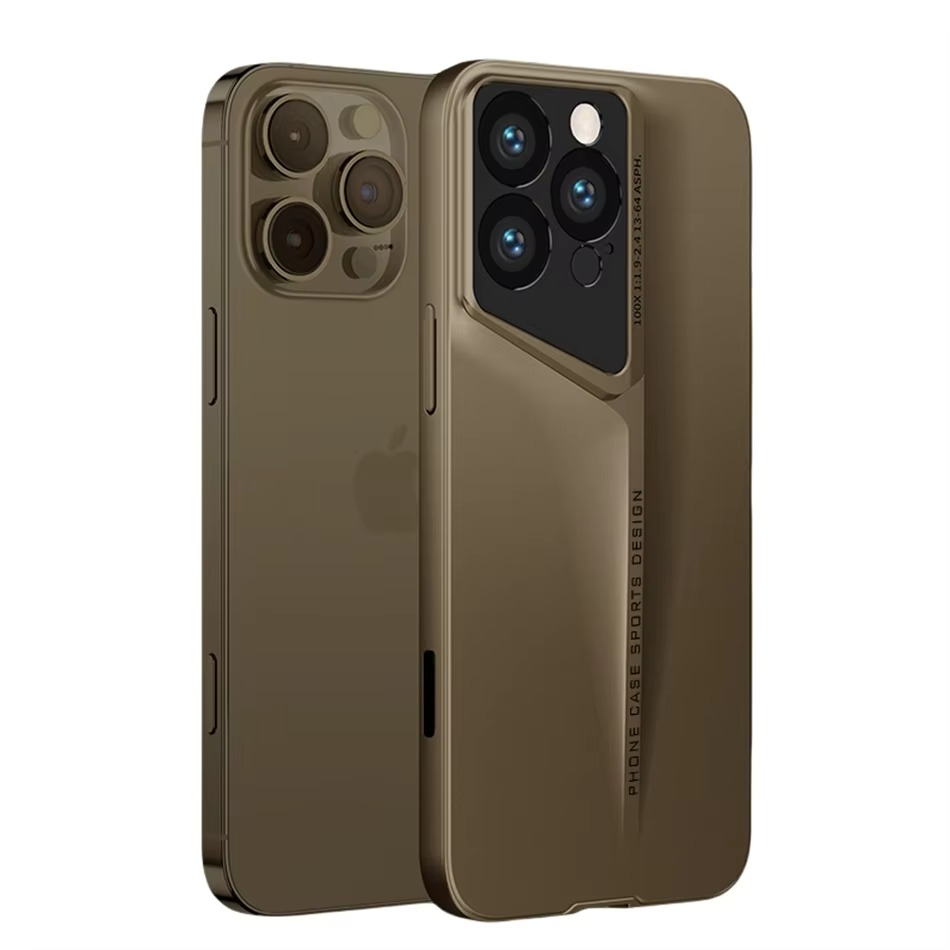 Ultra-Slim iPhone Case — Matte Blade-Texture Hard PC Cover with Frosted Lens Protection, Magnetic Lightweight Non-Slip Design & Drop-Proof Ultra-Thin Profile