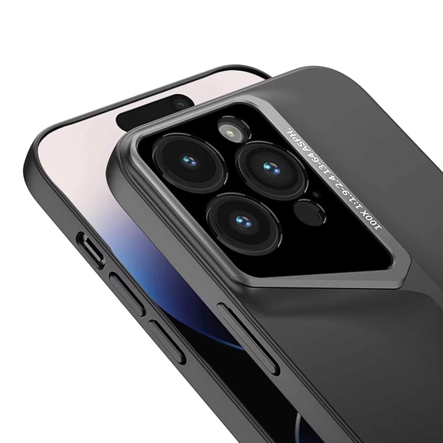 Ultra-Slim iPhone Case — Matte Hard PC Shockproof Cover with Frosted Lens Protection, Anti-Fingerprint Anti-Scratch Non-Slip Design