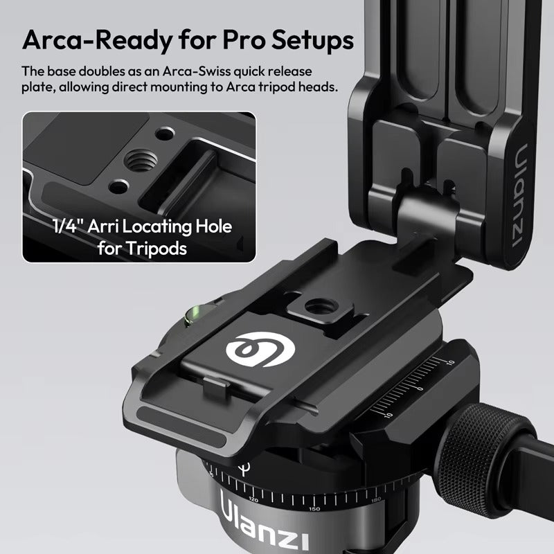 Ultra-Slim iPhone MagSafe Magnetic Phone Tripod Stand, Pocket Mini Holder with Strong N52 Magnet Grip & 360° Adjustable Mount
