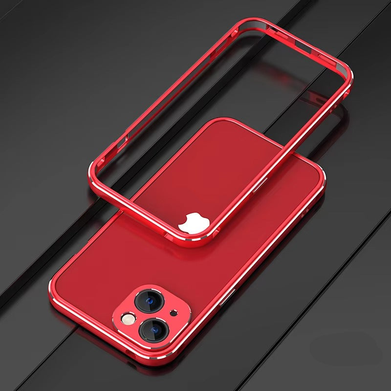 Premium iPhone Case — Slim Aluminum Metal Bumper Frame with Camera Protector, Shockproof Heavy-Duty Anti-Scratch Protective Design